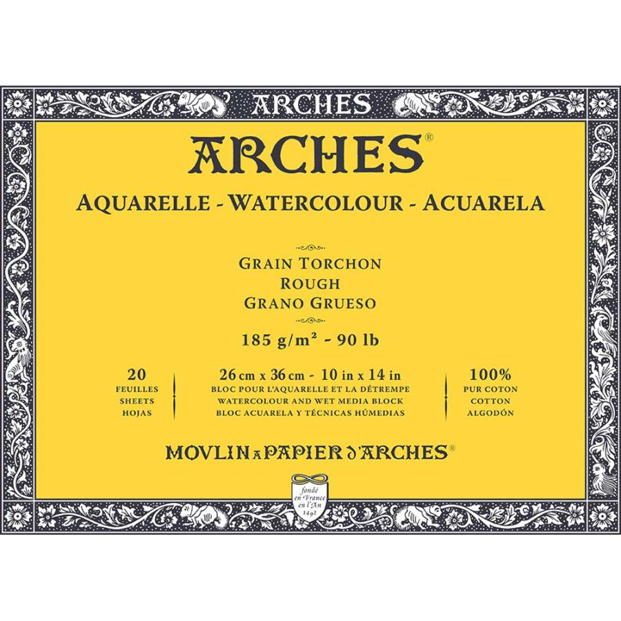 マルマン maruman アルシュ 水彩紙ブロック 185g 荒目 26×36mm 1795079 | maruman