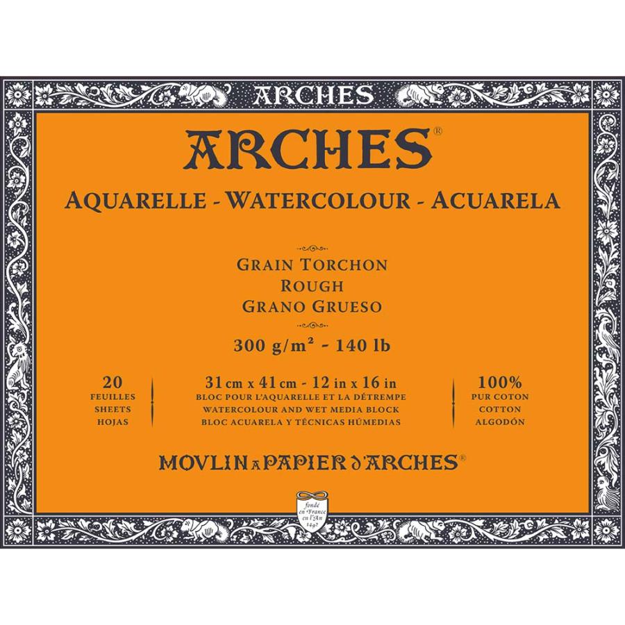 マルマン maruman アルシュ 水彩紙ブロック 300g 荒目 31×41mm 1795087 | maruman