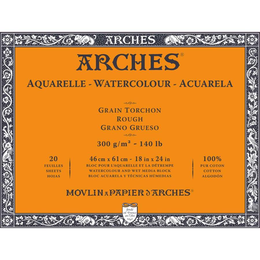 マルマン maruman アルシュ 水彩紙ブロック 300g 荒目 46×61mm 1795089 | maruman