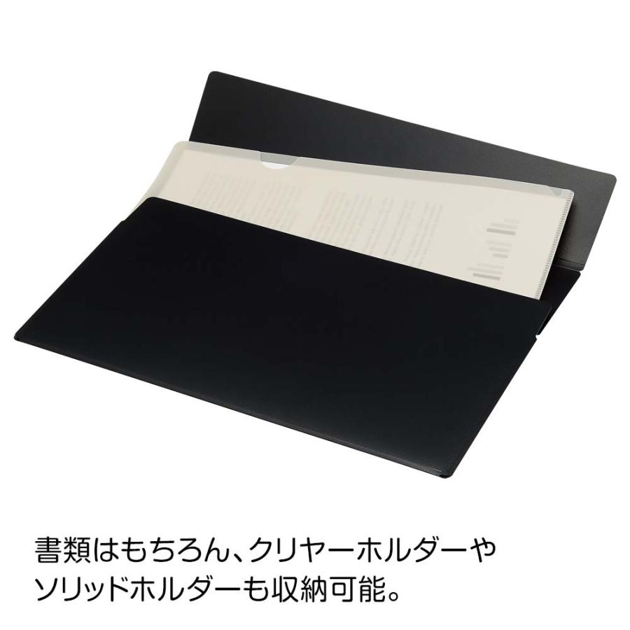 リヒトラブ LIHITLAB Noir×noir ワンタッチホルダー A4 ワイド F5906 | LIHIT LAB. | 03