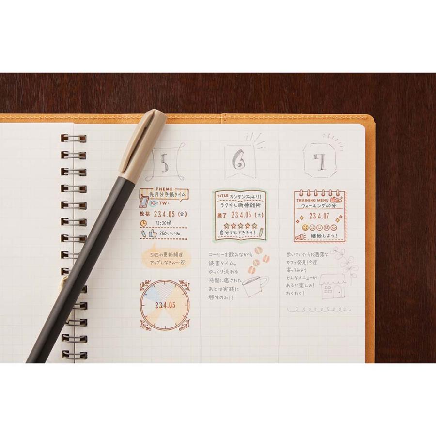 シヤチハタ Shachihata 手帳記録用スタンプ デイリーログスタンプ 読書記録 GDL-2727/H-11 クラフト 女子文具 手帳 いろもよう いろづくり | シヤチハタ | 03