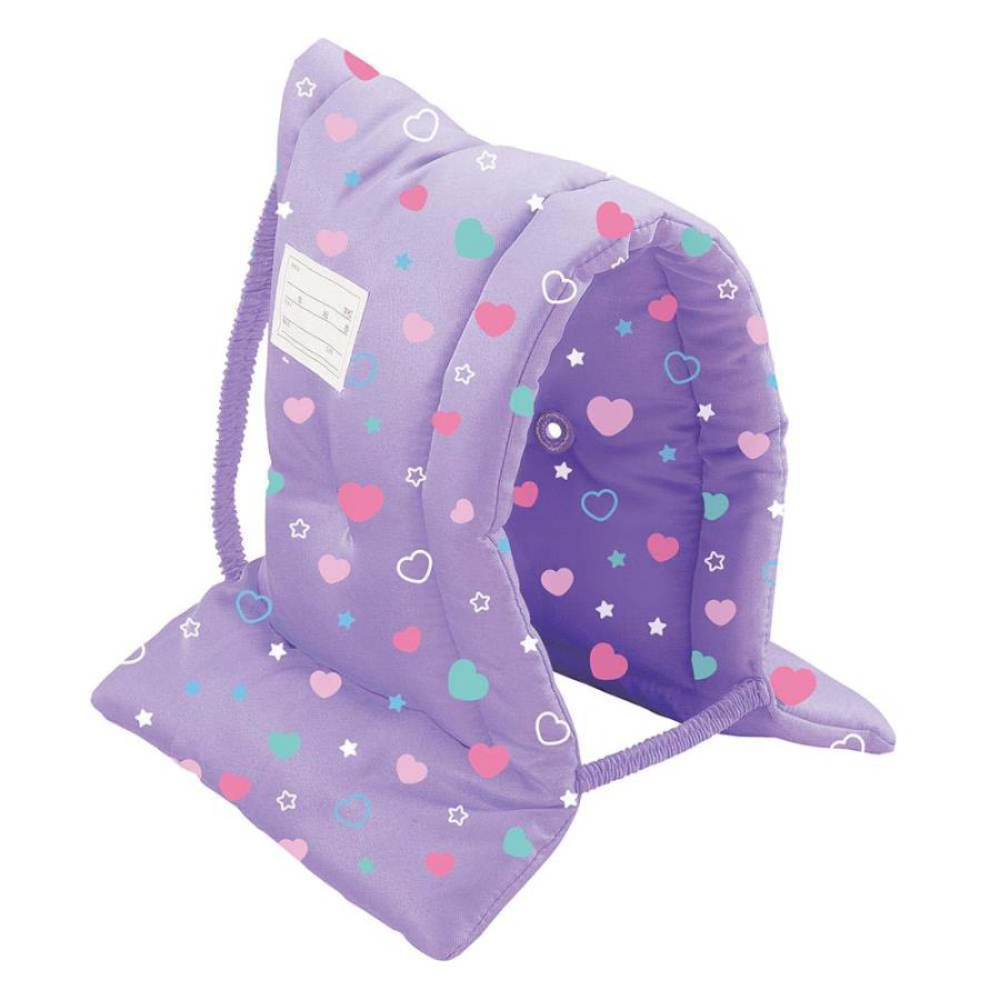 デビカ Debika 防災ずきんMT柄付き パープルハート 143539 地震 災害 防災 | ブランド登録なし | 01