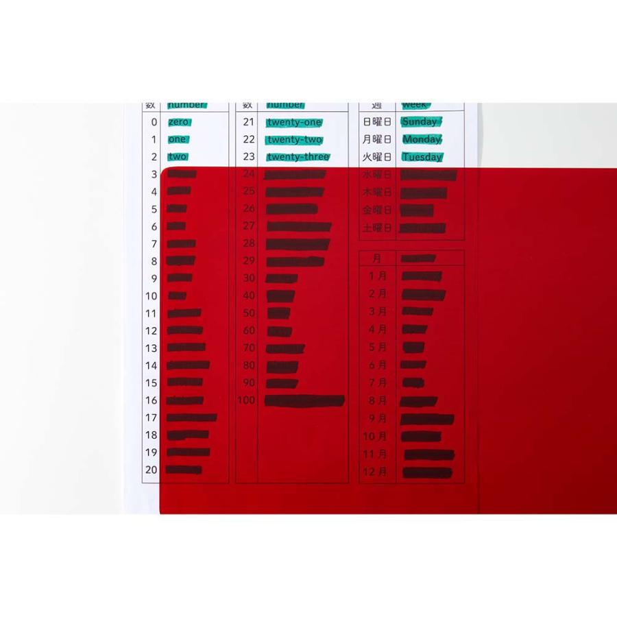 レイメイ藤井 Raymay 魔法のザラザラ下じきB5 0.3mm クリアレッド U1074R | レイメイ藤井 | 06