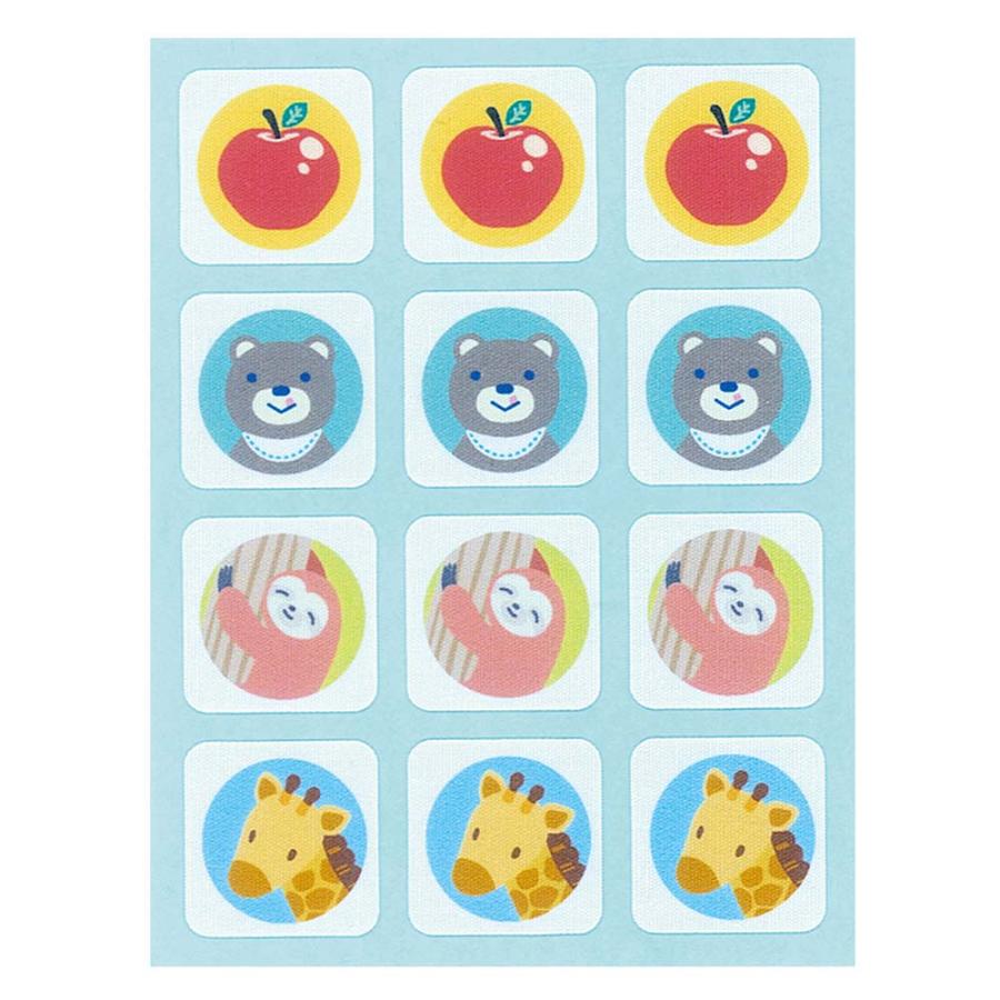 シヤチハタ Shachihata マスク用シール リンゴ&アニマル TRUN-SHUNP1140 おなまえシール おなまえ付け 新入学 | シヤチハタ | 01