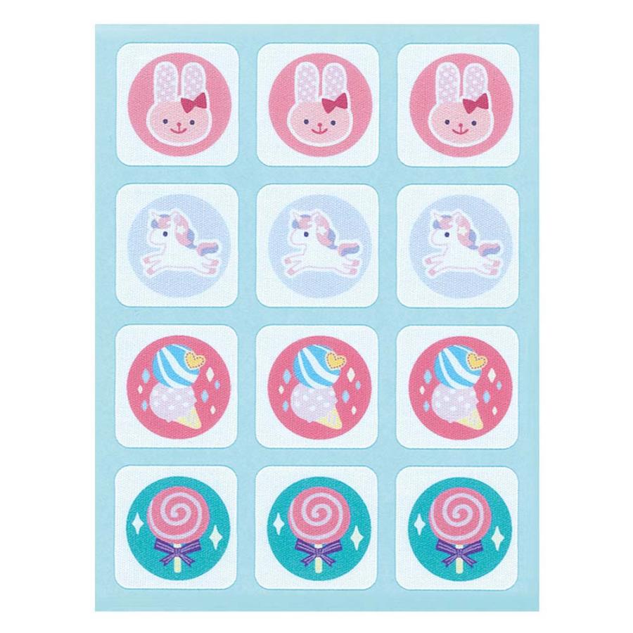 【欠品中：納期未定 入荷次第発送】シヤチハタ Shachihata マスク用シール キャンディ&ファンシー TRUN-SHUNP1139 おなまえシール おなまえ付け 新入学 | シヤチハタ | 01