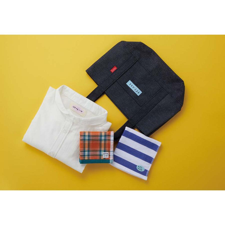 シヤチハタ Shachihata いろんなかたちのコットンラベル ブルー TRUN-SHUNP1476 おなまえシール おなまえ付け 新入学 | シヤチハタ | 03