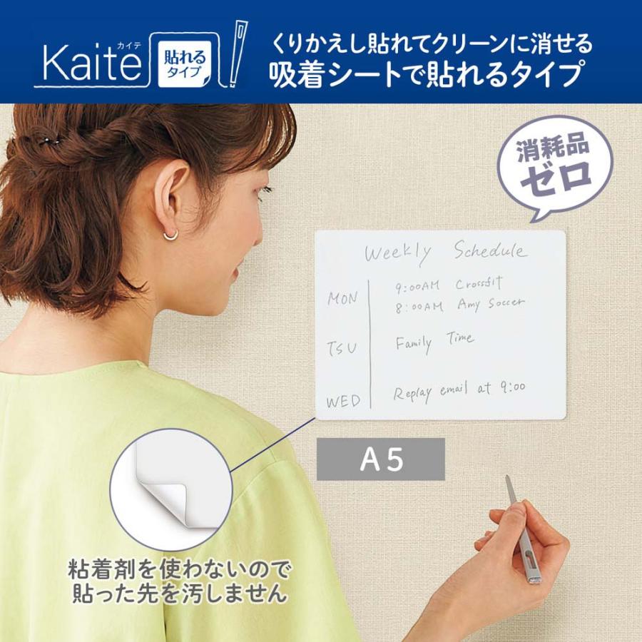 【欠品中：納期未定 入荷次第発送】プラス PLUS カイテ Kaite 貼れるタイプ A5 428-928 428928 | PLUS | 01