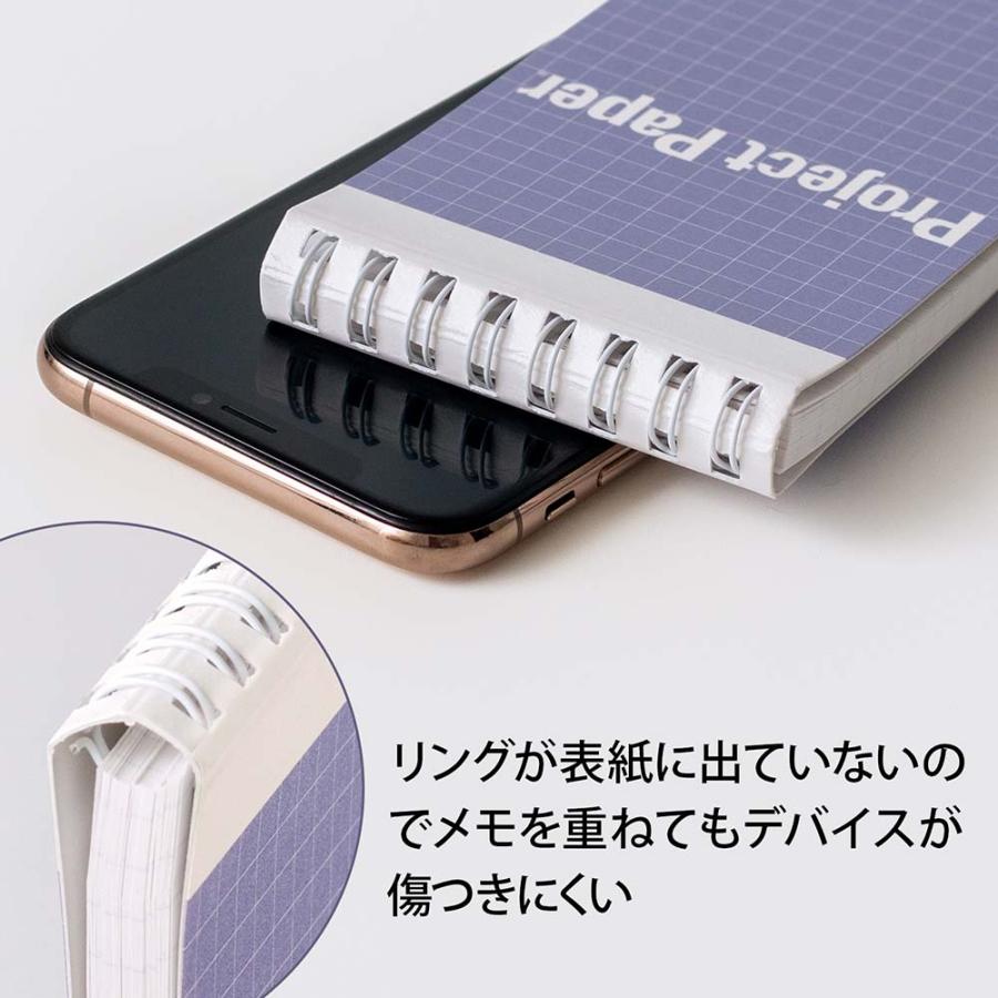 オキナ okina メモ帳 プロジェクトペーパー ガジェットメモ 8.3inch ラベンダー 5冊セット GM3482 | OKINA | 04