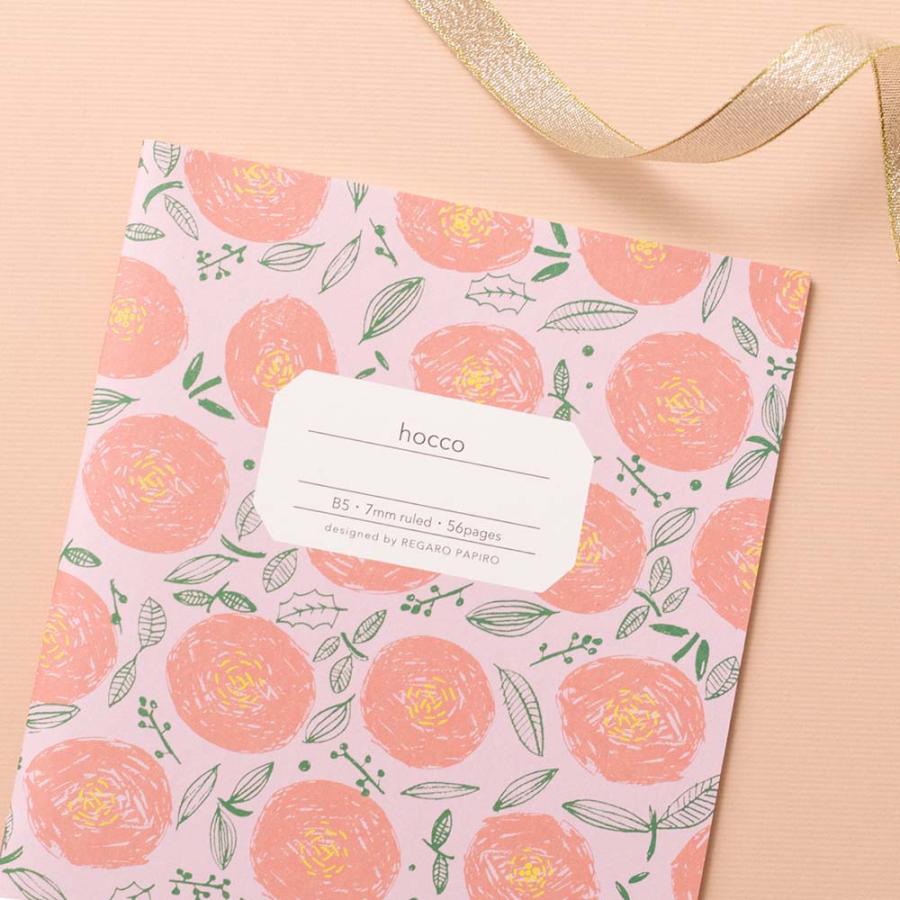 日本ノート nipponnote 柄ノート hocco (ホッコ)  B5 丸花 5冊セット X001B5M | 日本ノート | 01