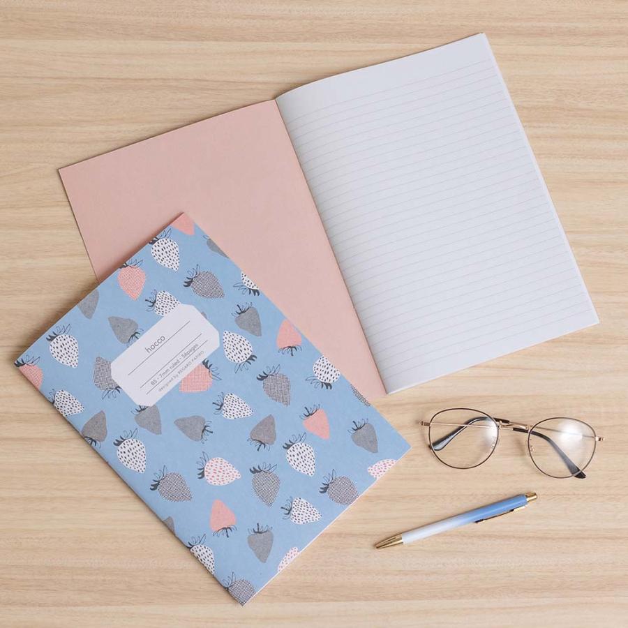 日本ノート nipponnote 柄ノート hocco (ホッコ) B5 いちご 5冊セット X001B5S | 日本ノート | 02