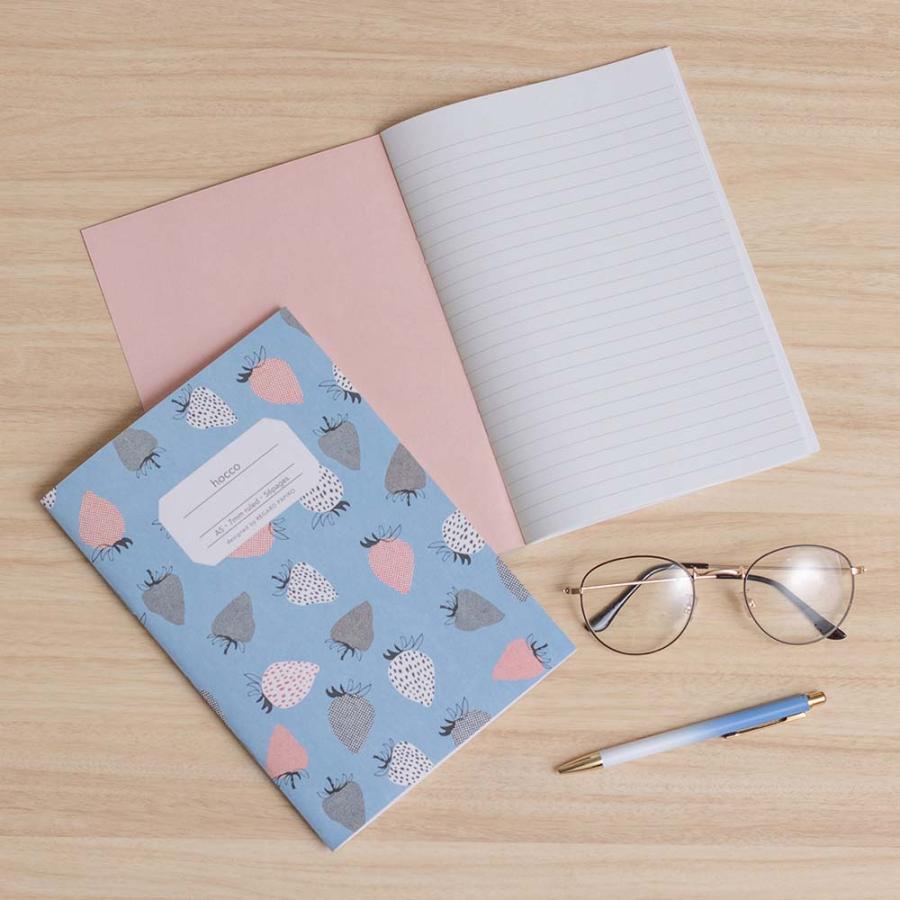日本ノート nipponnote 柄ノート hocco (ホッコ) A5 いちご 5冊セット X001A5S | 日本ノート | 02