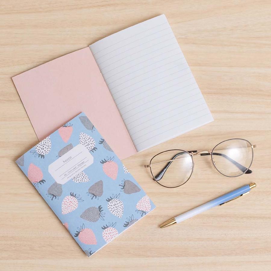 日本ノート nipponnote 柄ノート hocco (ホッコ) A6 いちご 5冊セット X001A6S | 日本ノート | 02