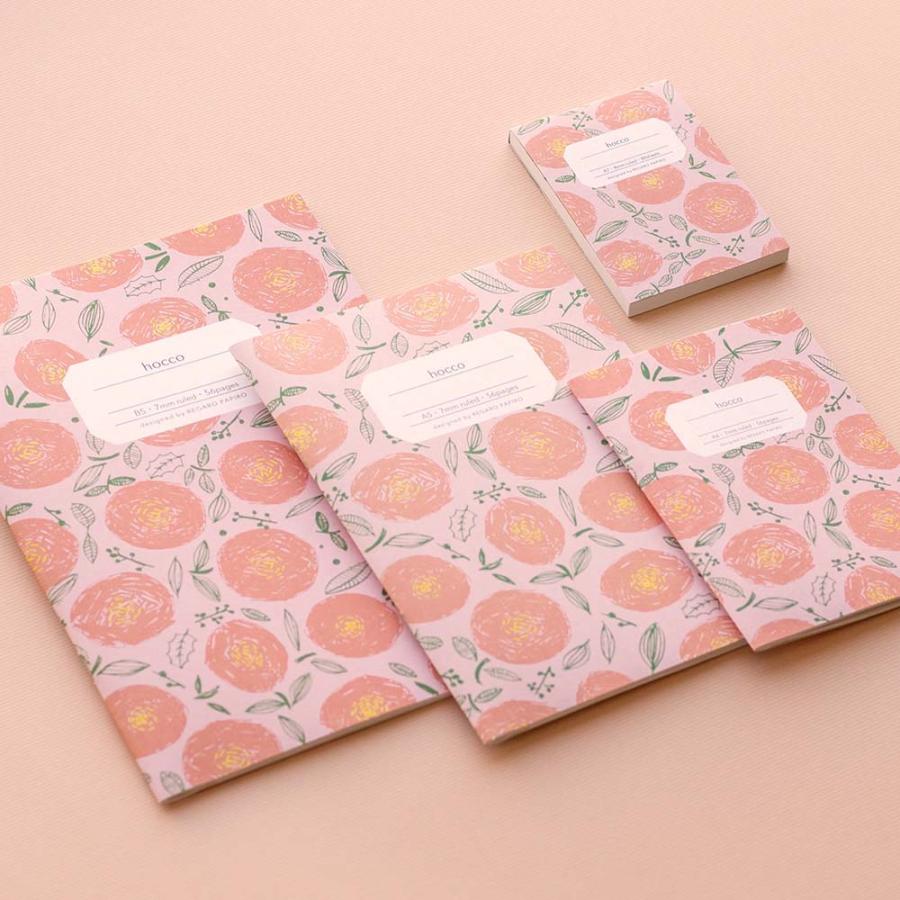 日本ノート nipponnote 柄ノート hocco (ホッコ) A7メモ 丸花 5冊セット E001A7M | 日本ノート | 03