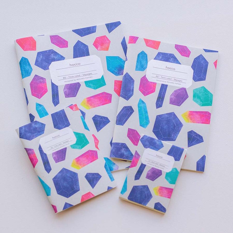 日本ノート nipponnote 柄ノート hocco (ホッコ) A7メモ 宝石 5冊セット E001A7H | 日本ノート | 03