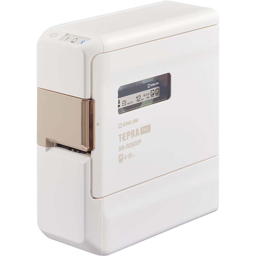 キングジム KINGJIM ラベルプリンター「テプラ」ＰＲＯ SR-R2500Pシロ | TEPRA PRO