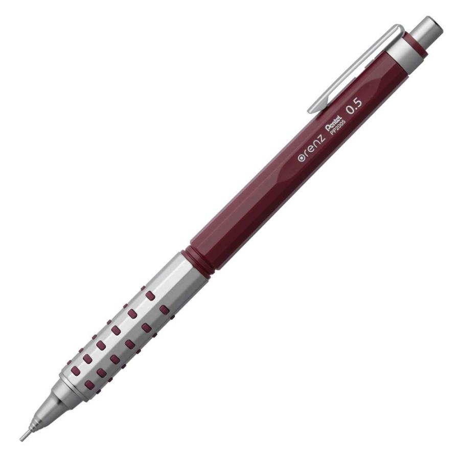 ぺんてる Pentel オレンズAT デュアルグリップタイプ ダークレッド 0.5mm XPP2005-B | ぺんてる
