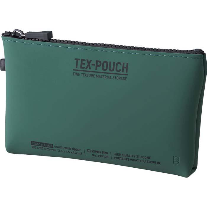 キングジム KINGJIM TEX−POUCH カーキ TXP100カ- | KING JIM