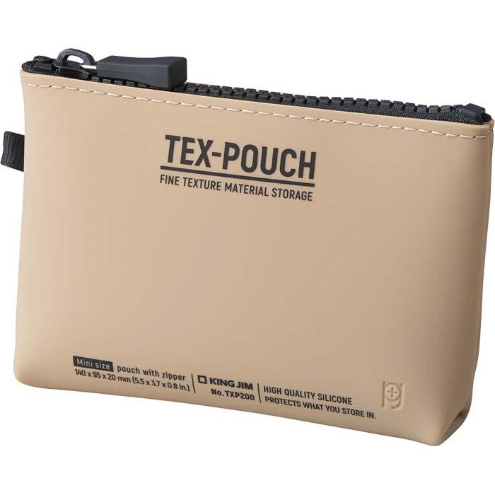 キングジム KINGJIM TEX−POUCH MINI ベージュ TXP200ヘ- | KING JIM