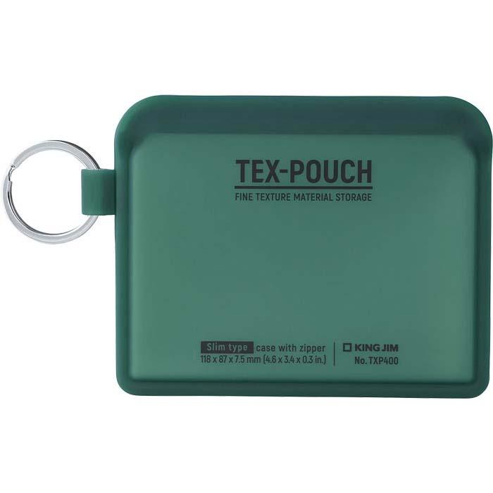 キングジム KINGJIM TEX−POUCH SLIM カーキ TXP400カ- | KING JIM