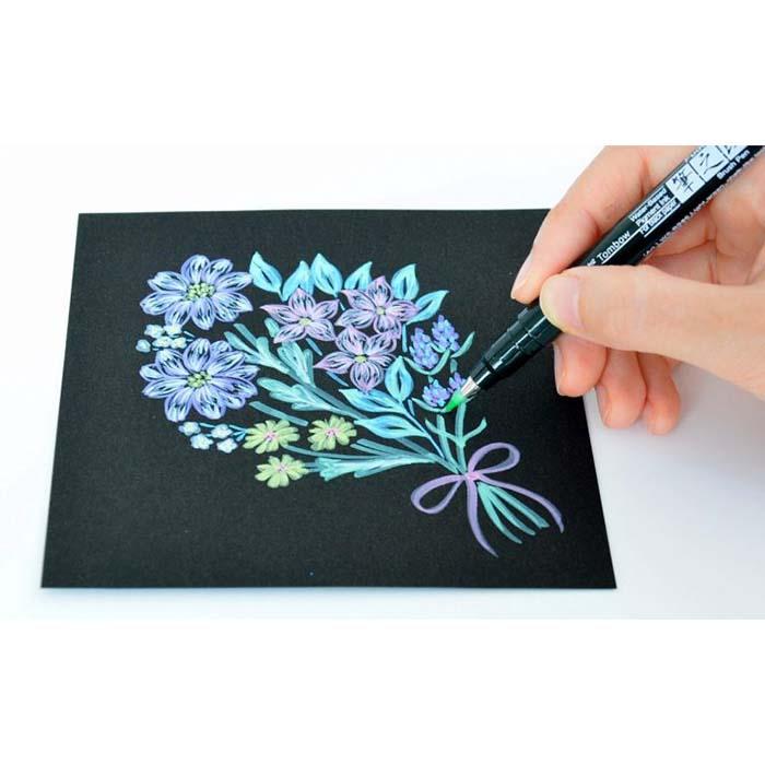 トンボ鉛筆 Tombow 水性サインペン筆之助 しなやか6色セット WS-BS6C | トンボ鉛筆 | 03