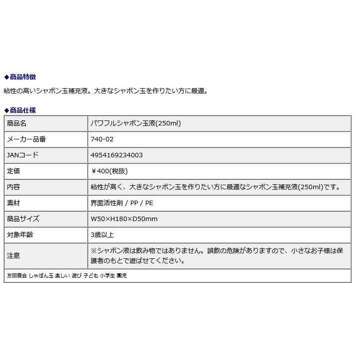 パワフルシャボン玉液(250ml) | ブランド登録なし | 01