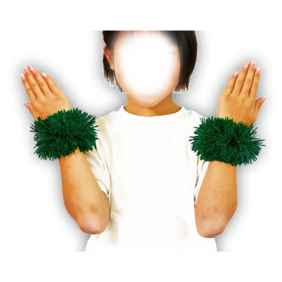 アーテック キラキラリストバンド2個組 緑 #3013 運動会 発表会 イベント ダンス 応援 演技 イベント | ブランド登録なし | 01