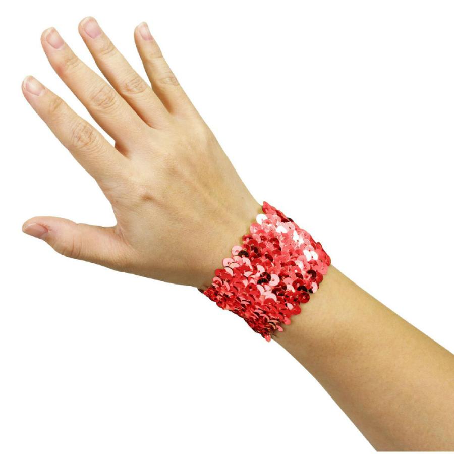 アーテック メタリックリストバンド レッド #4207 運動会 発表会 イベント 衣装 ファッション | ブランド登録なし | 01