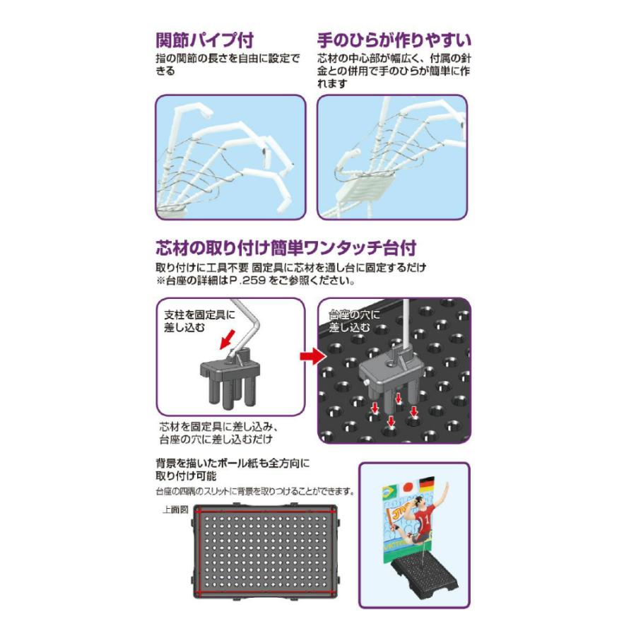 アーテック ワンタッチ台付ハンド芯 #23475 美術 画材 書道 粘土 芯材 | ブランド登録なし | 06