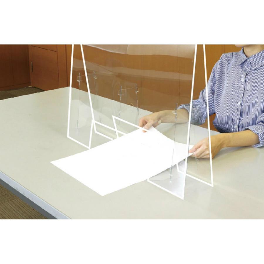 アーテック 飛沫防止パーテーション 大1.0 窓あきタイプ #51238 オフィス用品 パーテーション | ブランド登録なし | 02