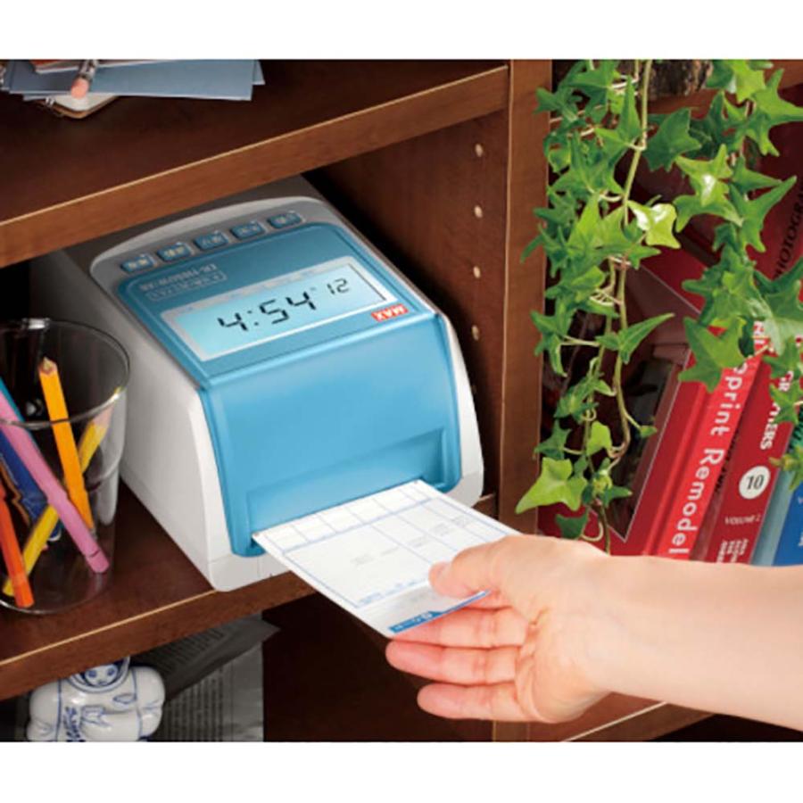 マックス MAX 抗菌&抗ウィルス タイムレコーダー ER−110SUW/AB ER90169 電波時計 抗菌 タイムカード | マックス | 01