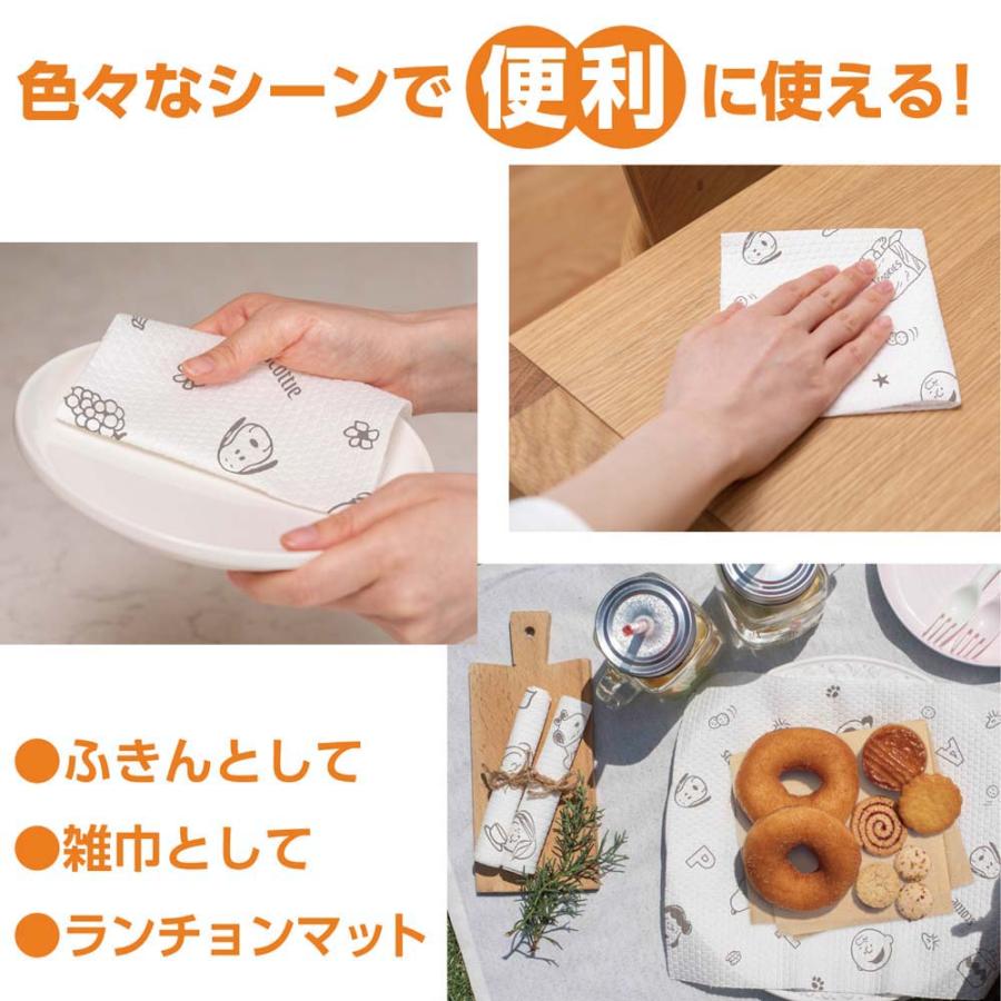 日本製紙クレシア CRECiA スコッティ 洗って使える ペーパータオル スヌーピー 55カット 1ロール 24個セット 35317 | 日本製紙クレシア | 05