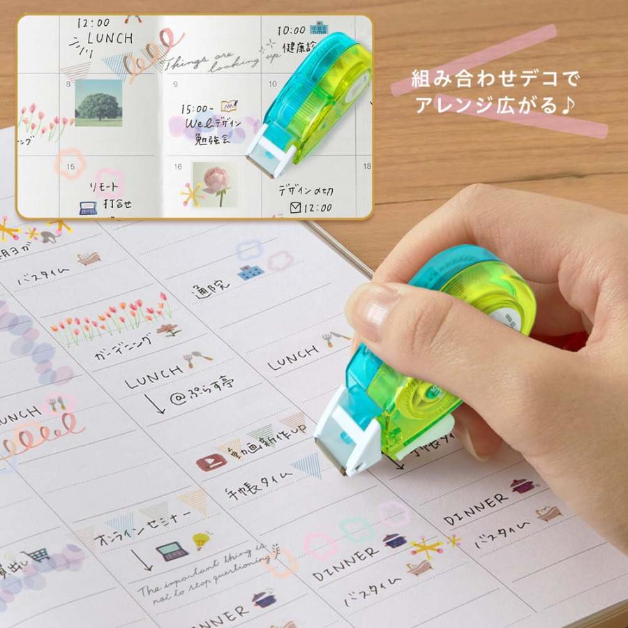 プラス PLUS デコレーションテープ デコラッシュ 太幅 10mm サンカク DC-080-9 51-912 51912 | PLUS | 04