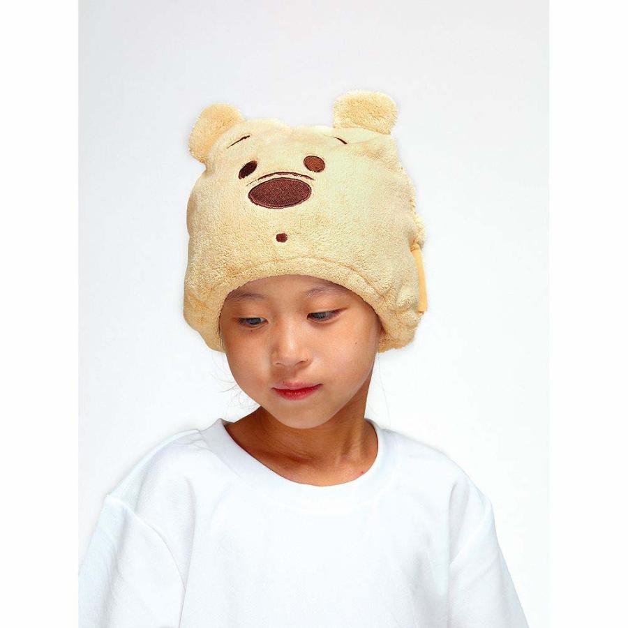 スケーター Skater 吸水速乾アニマルタオルキャップ くまのプーさん TOC11 タオルキャッププ お風呂 プール ディズニー | スケーター | 01