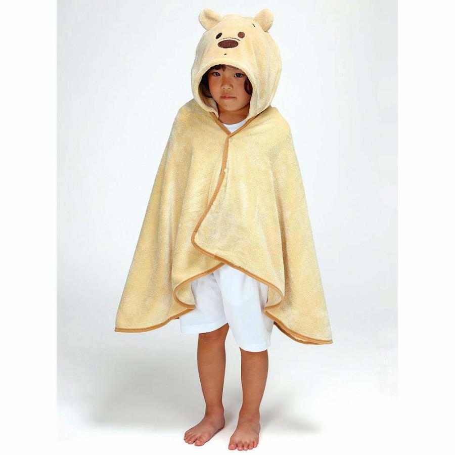 スケーター Skater 吸水速乾フード付きバスポンチョ くまのプーさん BPO1 ポンチョ タオル お風呂 プール ディズニー | スケーター | 01