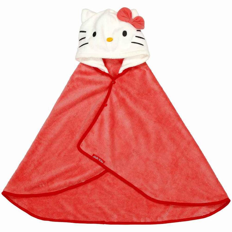 スケーター Skater 吸水速乾フード付きバスポンチョ ハローキティ BPO1 ポンチョ タオル お風呂 プール サンリオ | スケーター