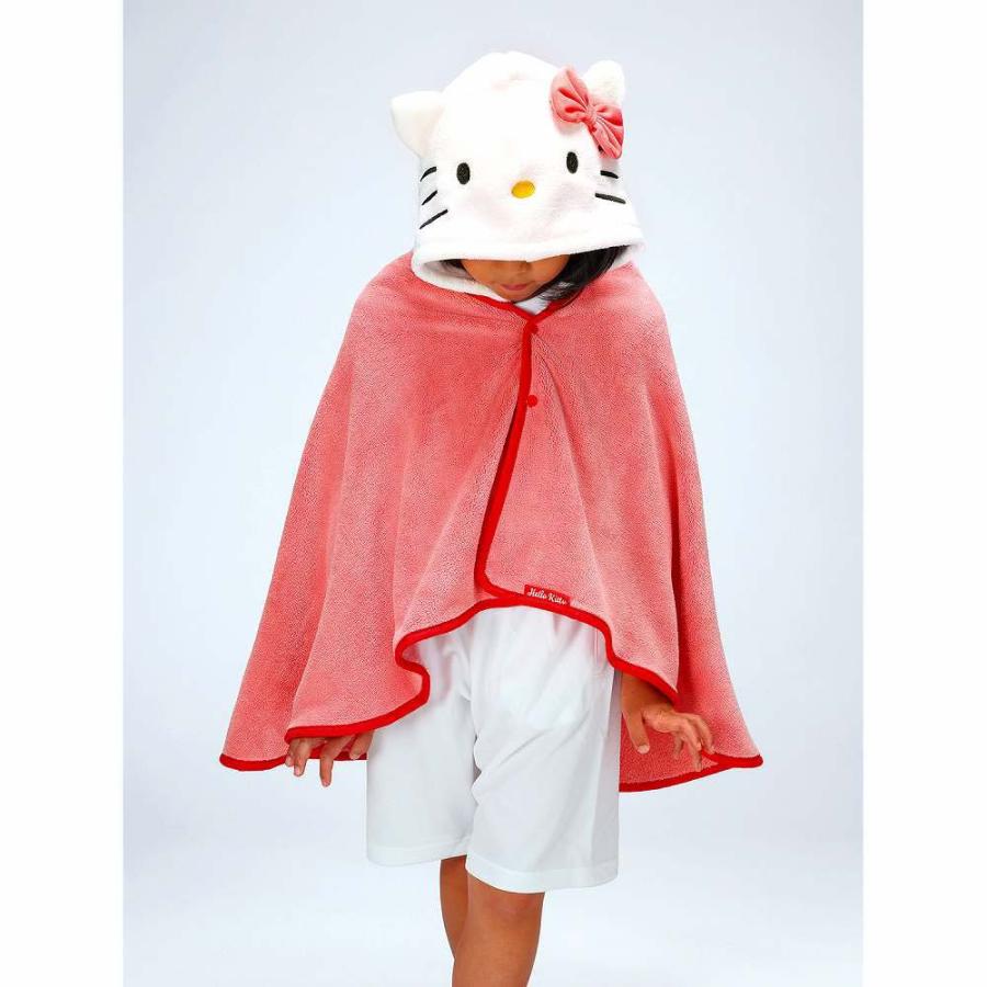 スケーター Skater 吸水速乾フード付きバスポンチョ ハローキティ BPO1 ポンチョ タオル お風呂 プール サンリオ | スケーター | 01