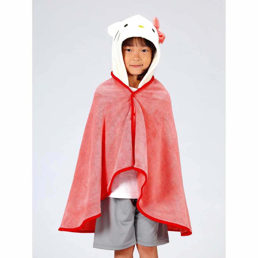 スケーター Skater 吸水速乾フード付きバスポンチョ ハローキティ BPO1 ポンチョ タオル お風呂 プール サンリオ | スケーター | 02