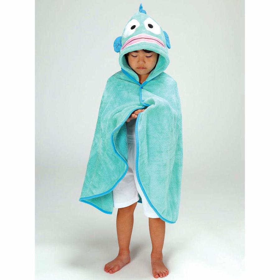 スケーター Skater 吸水速乾フード付きバスポンチョ はんぎょどん BPO1 ポンチョ タオル お風呂 プール サンリオ | スケーター | 01