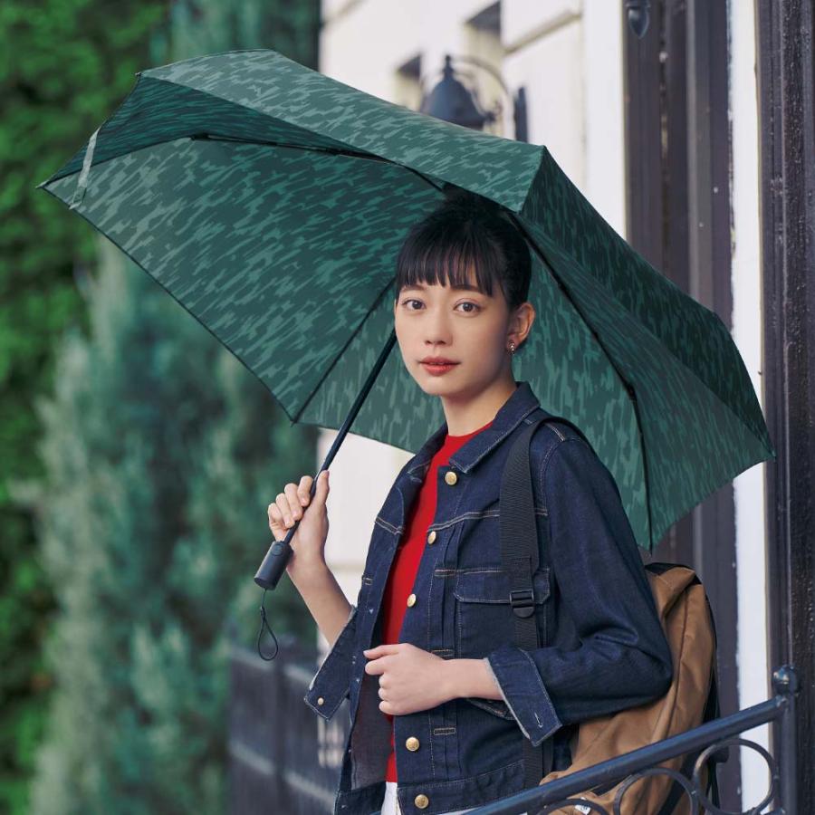 シューズ セレクション SHU'S SELECTION Waterfront 軽量自動開閉 折りたたみ傘 60cm バーク ブラック U360-0805BK1-BA | ブランド登録なし | 07