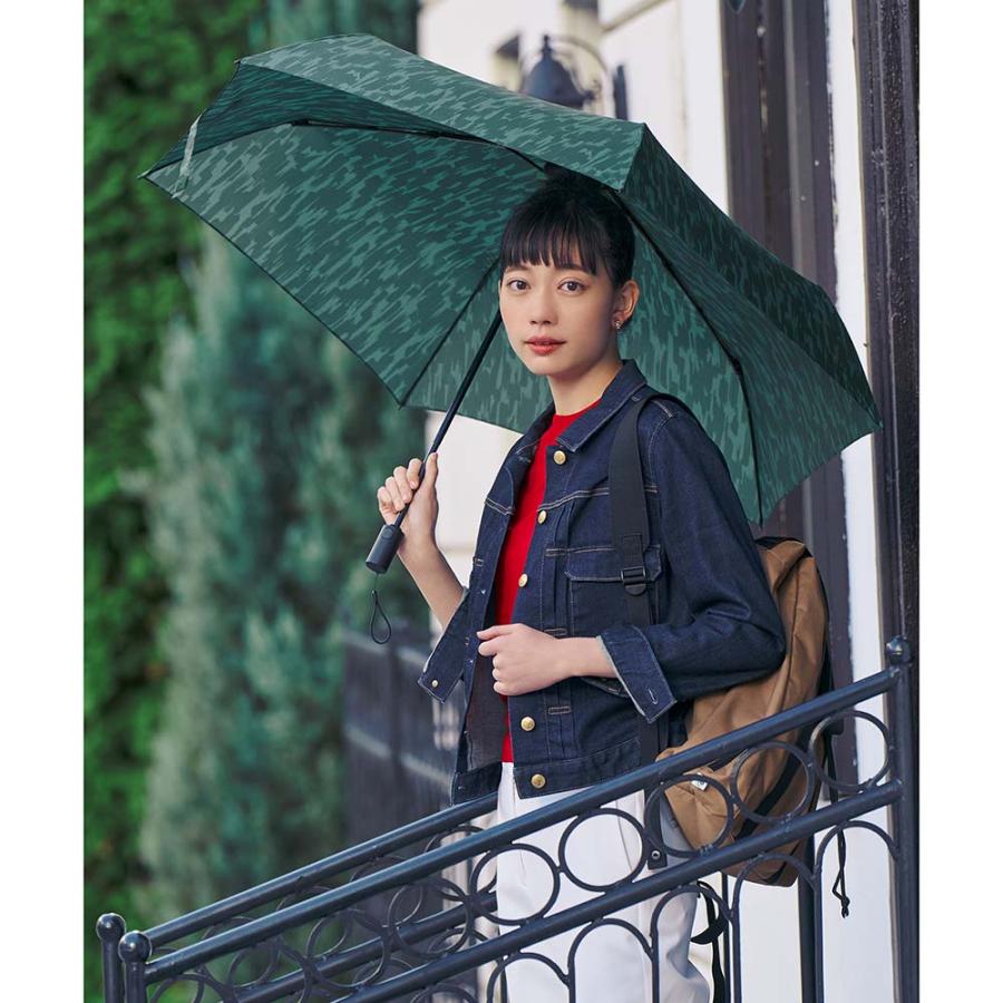 シューズ セレクション SHU'S SELECTION Waterfront 軽量自動開閉 折りたたみ傘 60cm バーク ワイルドグリーン U360-0805DG1-BC | ブランド登録なし | 05