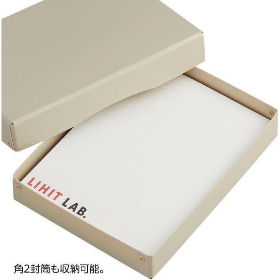 LIHIT LAB.＜リヒトラブ＞ Roomy デスクトレー A4ワイド ベージュ A793-16 収納 小物入れ おしゃれ インテリア 仕分け 分類 | LIHIT LAB. | 02