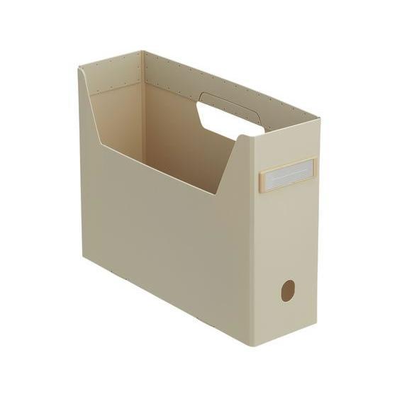 LIHIT LAB.＜リヒトラブ＞ Roomy ボックスファイル ＜ハイタイプ＞ A4 ベージュ F291-16 収納 書類入れ おしゃれ インテリア 仕分け 分類 | LIHIT LAB.