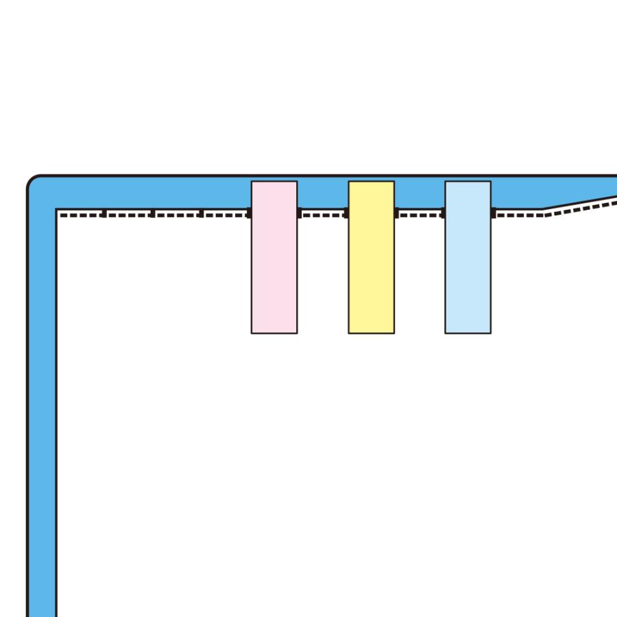 LIHIT LAB.＜リヒトラブ＞ CUBE FIZZ クリヤーブック ＜サイドベンツ＞ A4／A3 ピンク N6004-12 クリアファイル 便利 付箋 横から | LIHIT LAB. | 06