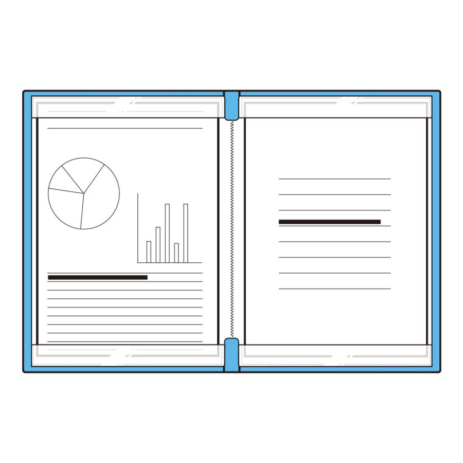 LIHIT LAB.＜リヒトラブ＞ CUBE FIZZ 書き込めるクリヤーブック A4 ブルー N6005-8 クリアファイル 書きこめる 便利 | LIHIT LAB. | 06