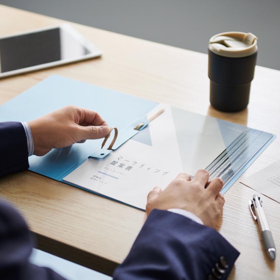 LIHIT LAB.＜リヒトラブ＞ ペーパールーパー A4 F560 エコ ファイル ルーパー フラット 紙 プレゼン | LIHIT LAB. | 08