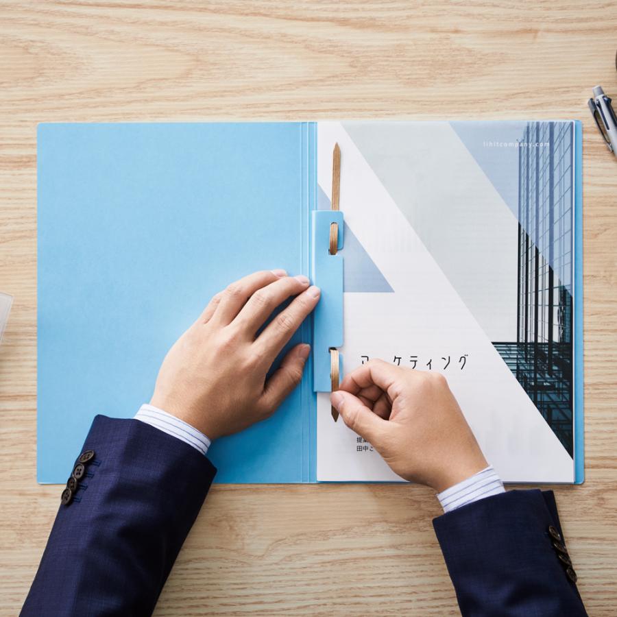 LIHIT LAB.＜リヒトラブ＞ ペーパールーパー A4 F560 エコ ファイル ルーパー フラット 紙 プレゼン | LIHIT LAB. | 09