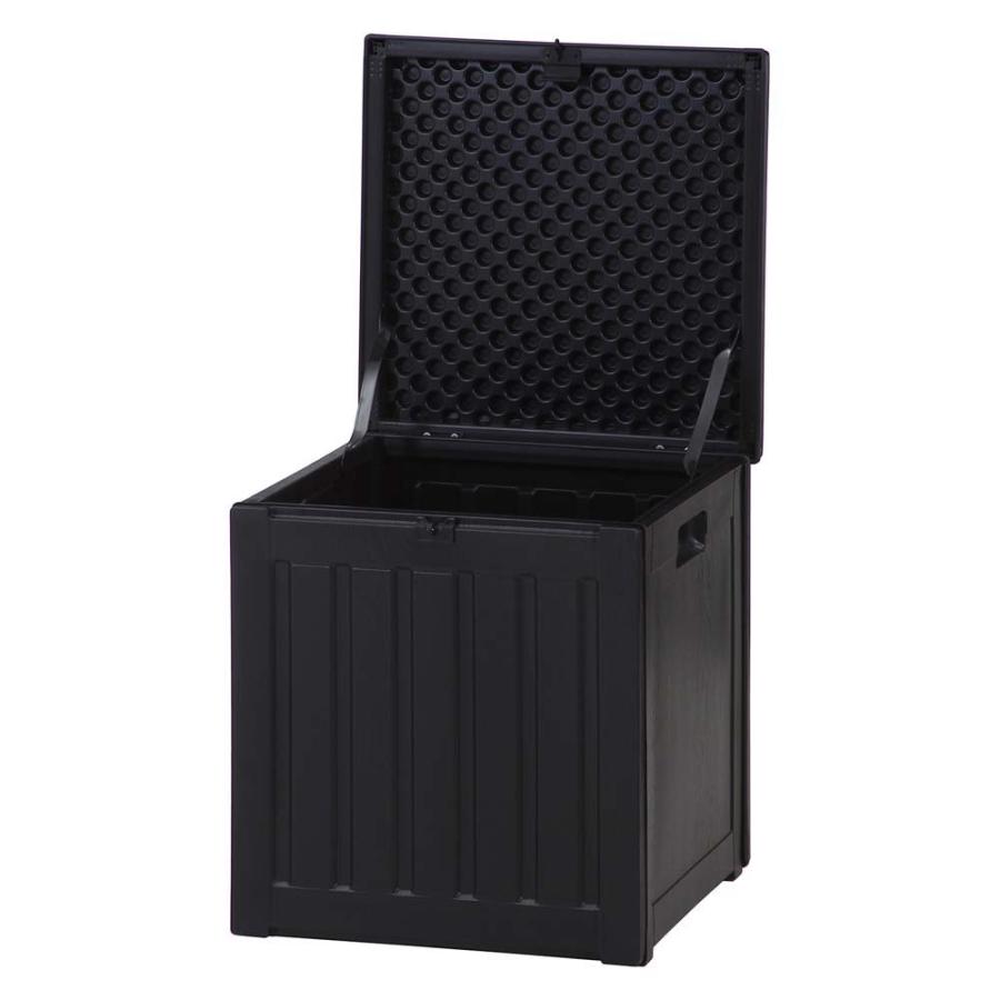 不二貿易 外置き可能 収納ボックス 76L 黒 ブラック 38050 | 不二貿易 | 01