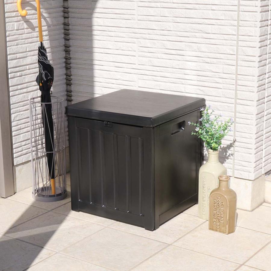 不二貿易 外置き可能 収納ボックス 76L 黒 ブラック 38050 | 不二貿易 | 06