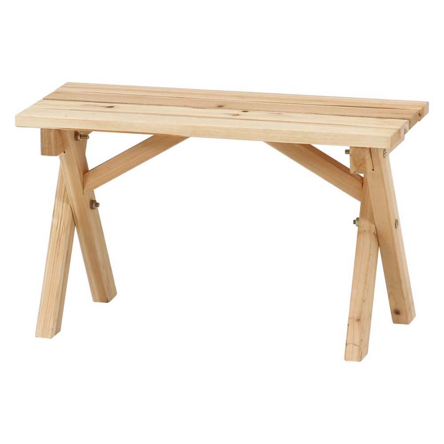 不二貿易 BBQテーブル&ベンチセット コンロスペース付き 軽量 クリア塗装 ミニサイズ 84523 | 不二貿易 | 02