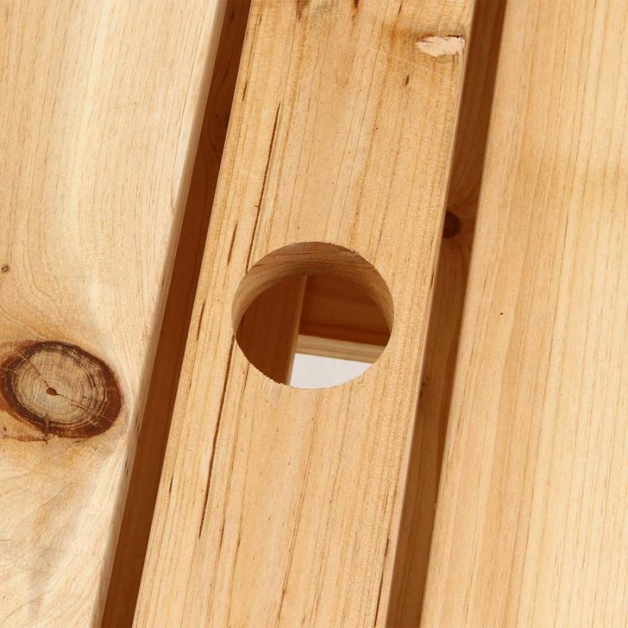 不二貿易 BBQテーブル&ベンチセット コンロスペース付き 軽量 クリア塗装 ミニサイズ 84523 | 不二貿易 | 04